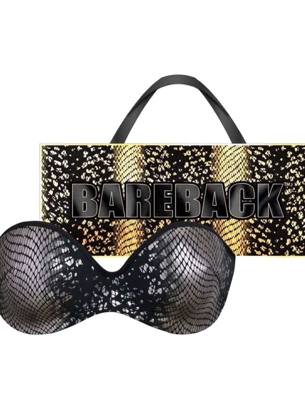 Bareback by House of Skye Seamless Black Padded Bra with Branded Straps!!